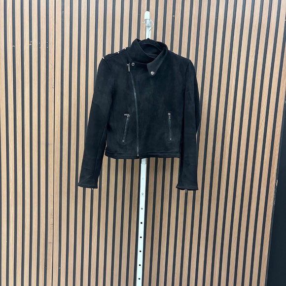 Chocolate Black Leather Jacket with customized embellishment and Prince image - Picture 2 of 2